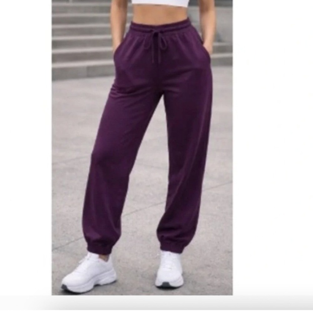 Richer Poorer Womens Blackberry Wine Recycled Fleece Sweatpants Purple Large